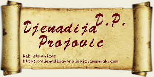 Đenadija Projović vizit kartica